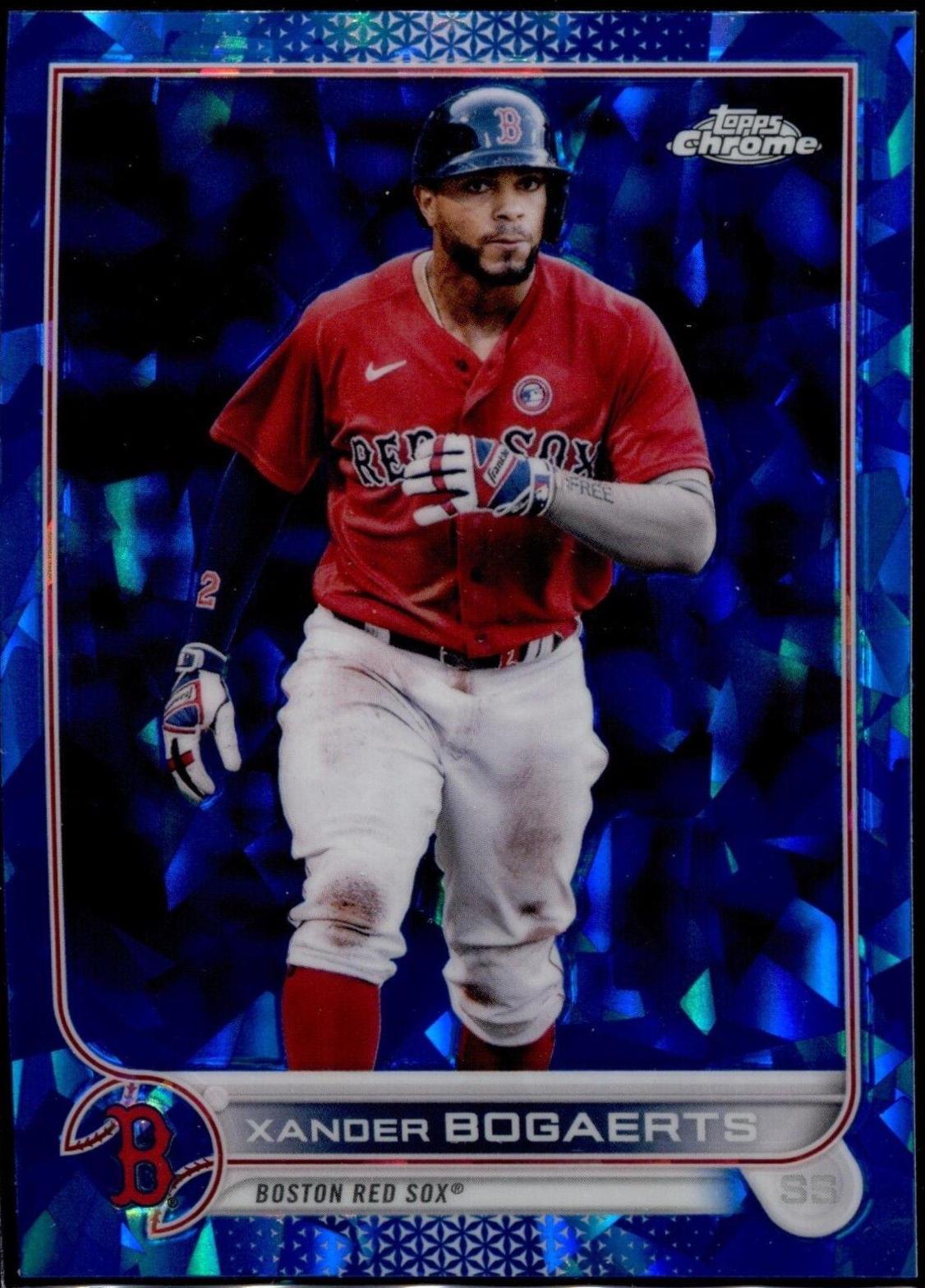 Xander Bogaerts #8 Baseball Cards 2022 Topps Chrome Sapphire