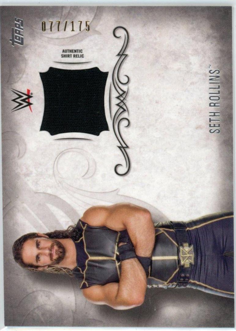 Seth Rollins Wrestling Cards 2016 Topps WWE Shirt Relic