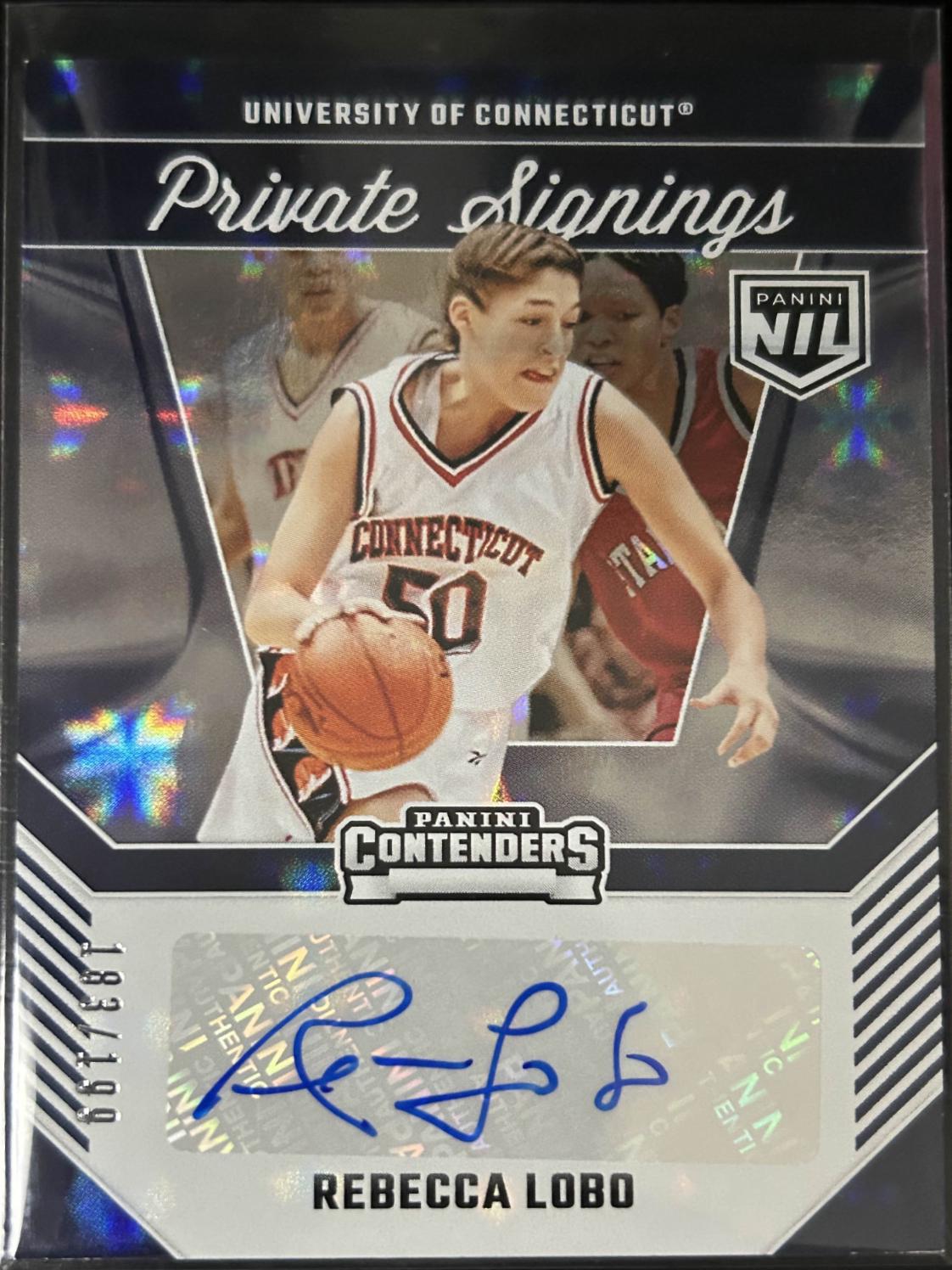 Rebecca Lobo #RL 2024 Panini Uconn Contenders Private Signings Basketball