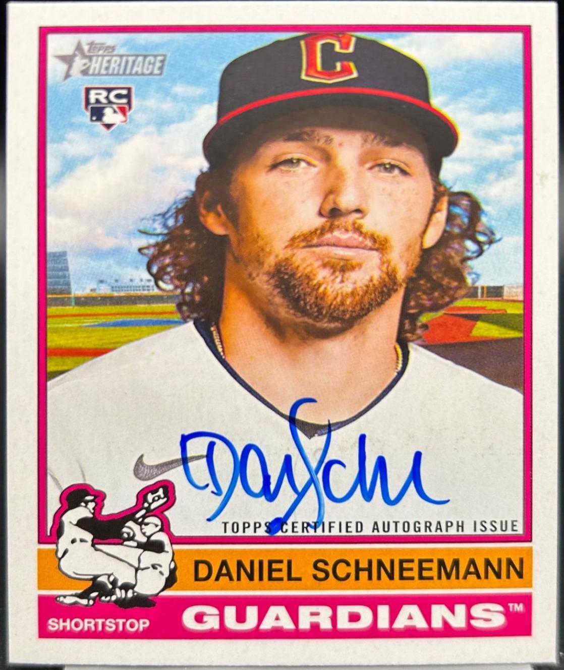 Daniel Schneemann #ROA-DS Baseball Cards 2025 Topps Heritage Real One Autograph