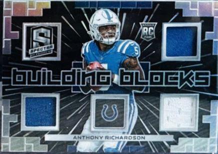 Anthony Richardson #5 Football Cards 2023 Panini Spectra Building Blocks