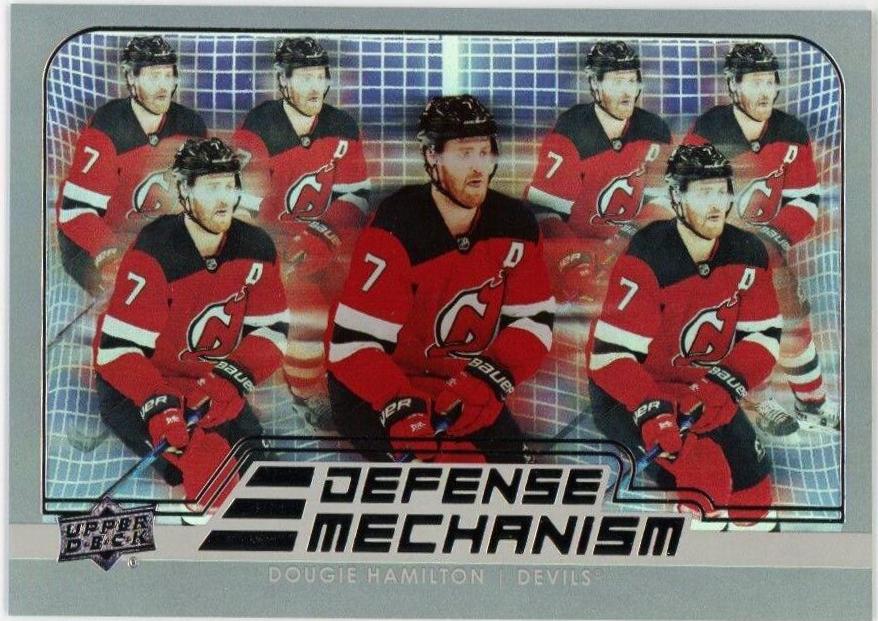 Dougie Hamilton #DM-14 Hockey Cards 2022 Upper Deck Defense Mechanism