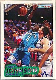 Larry Johnson #21 Basketball Cards 1993 Fleer