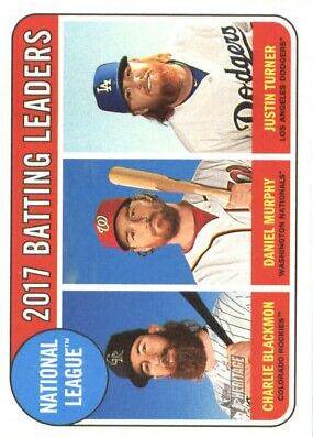 Charlie Blackmon, Daniel Murphy, Justin Turner #2 Baseball Cards 2018 Topps Heritage