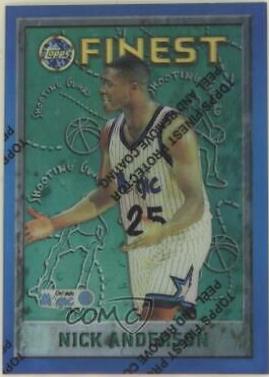 Nick Anderson Refractor #28 Basketball Cards 1995 Finest