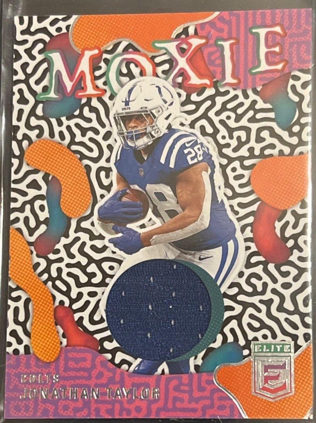Jonathan Taylor #MO-1 Football Cards 2022 Panini Donruss Elite Moxie