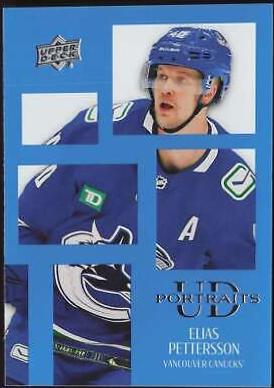 Elias Pettersson #P-1 Hockey Cards 2024 Upper Deck UD Portraits