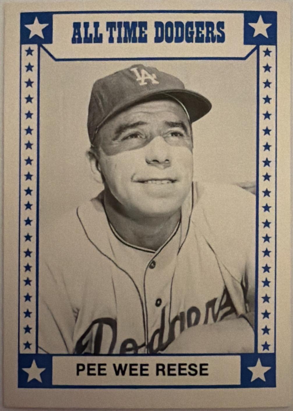 Pee Wee Reese #3 1980 Tcma All Time Dodgers Baseball