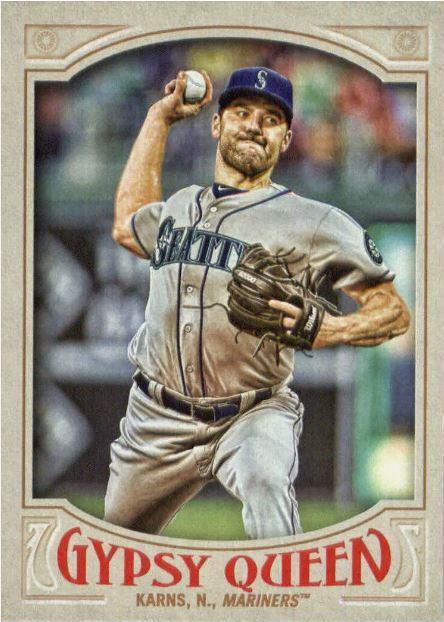 Nathan Karns #240 Baseball Cards 2016 Topps Gypsy Queen