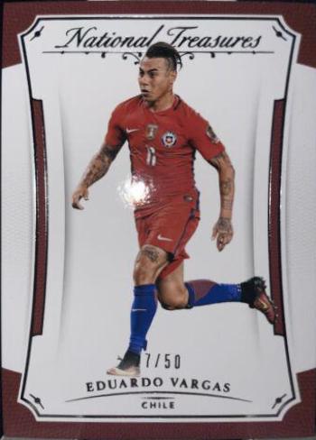 Eduardo Vargas #3 Soccer Cards 2018 Panini National Treasures