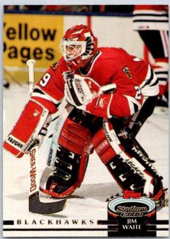 Jim Waite #35 Hockey Cards 1992 Stadium Club