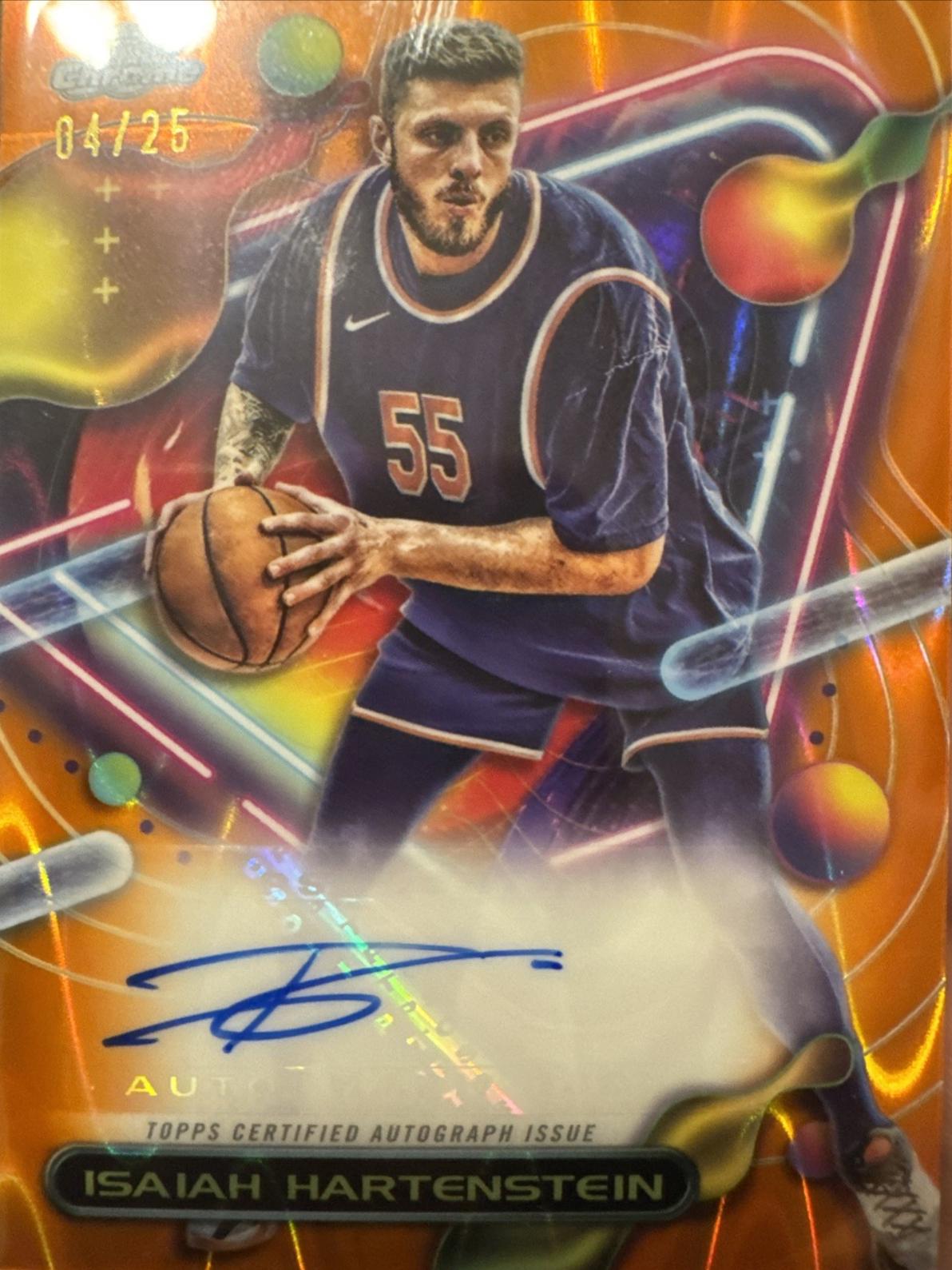 Isaiah Hartenstein #CCAV-IH 2023-24 Topps Chrome Cosmic Basketball Cosmic Chrome Autographs Refractor