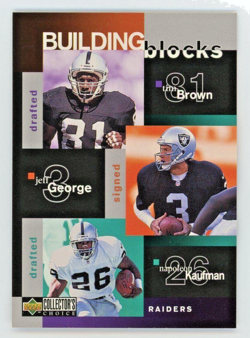 Tim Brown, Jeff George, Napoleon Kaufman, Darrell Russell, Desmond Howard #378 Football Cards 1997 Collector's Choice