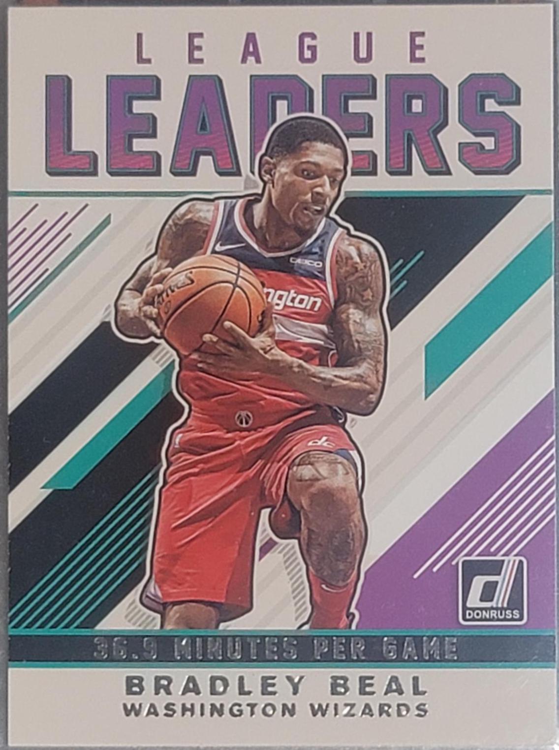 Bradley Beal #9 Basketball Cards 2019 Panini Donruss Elite Passing the Torch Signatures