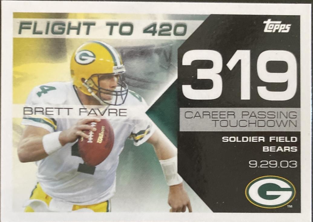 Brett Favre #BF319 2008 Topps Brett Favre Collection Football