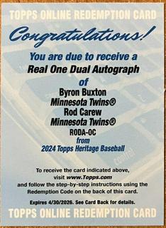 Byron Buxton / Rod Carew