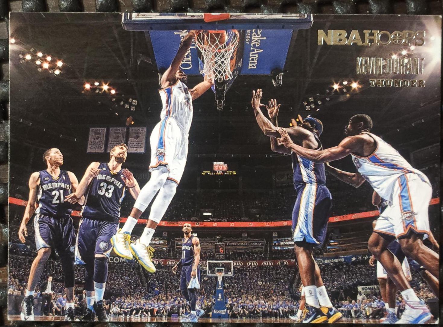 Kevin Durant #3 Basketball Cards 2014 Panini Hoops Courtside