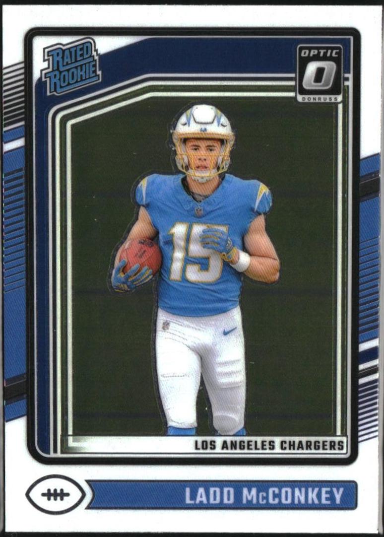Ladd McConkey #266 Football Cards 2024 Panini Donruss Optic