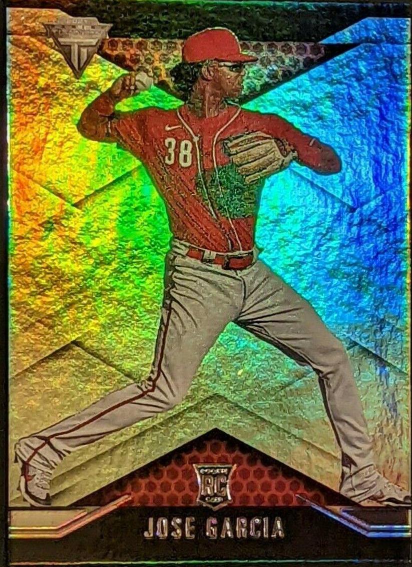 Jose Barrero #5 Baseball Cards 2021 Panini Chronicles Titanium
