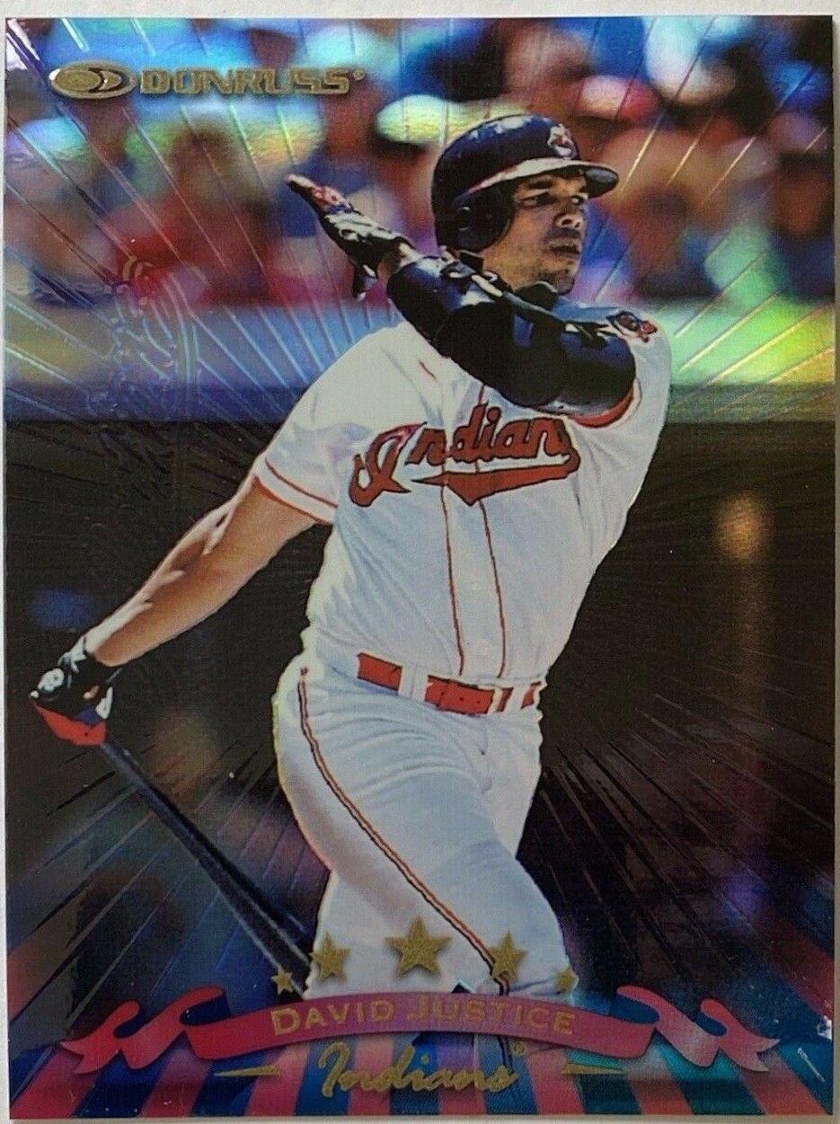 David Justice #7 Baseball Cards 1998 Donruss Collection