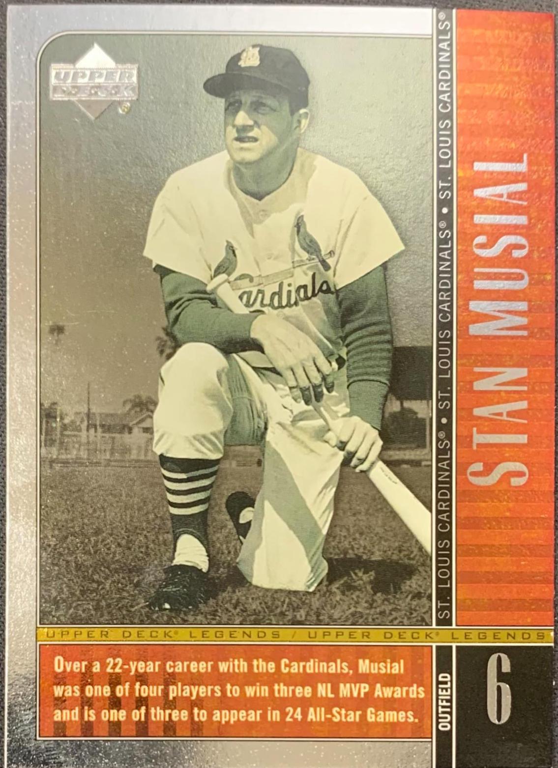 Stan Musial #21 Baseball Cards 2000 Upper Deck Legends