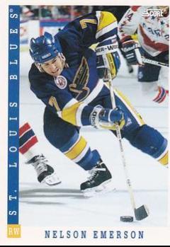 Nelson Emerson #28 Hockey Cards 1993 Score
