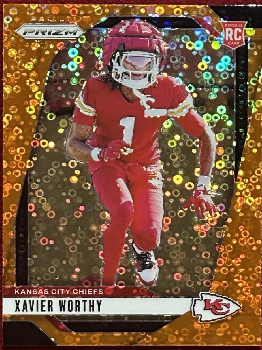 Xavier Worthy [Orange Disco] #399 Prices [Rookie] | 2024 Panini