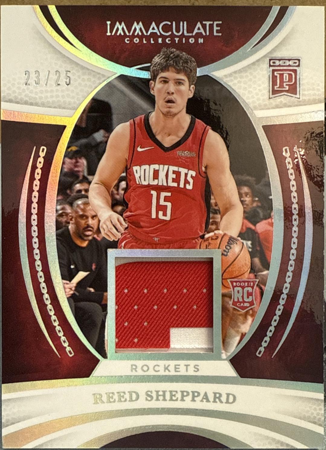 Reed Sheppard #12 2024 Panini Immaculate Blockchain Basketball