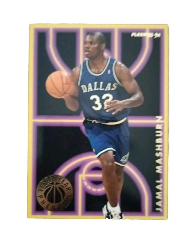 Jamal Mashburn #6 Basketball Cards 1994 Fleer 1st Year Phenoms