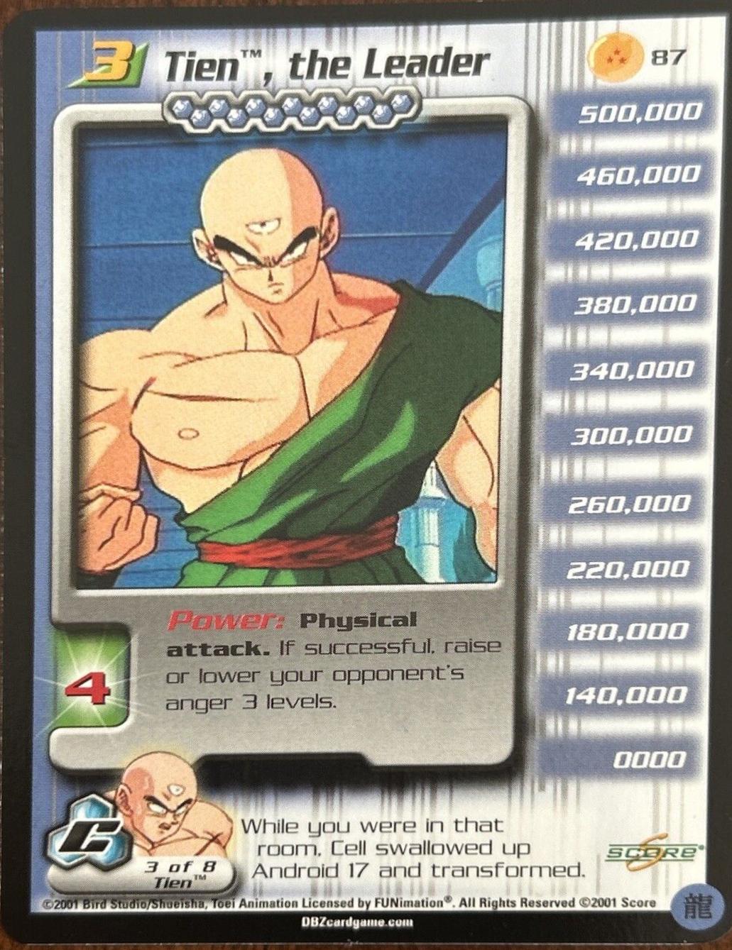 Tien the Leader 87 Dragon Ball Z Cell Saga