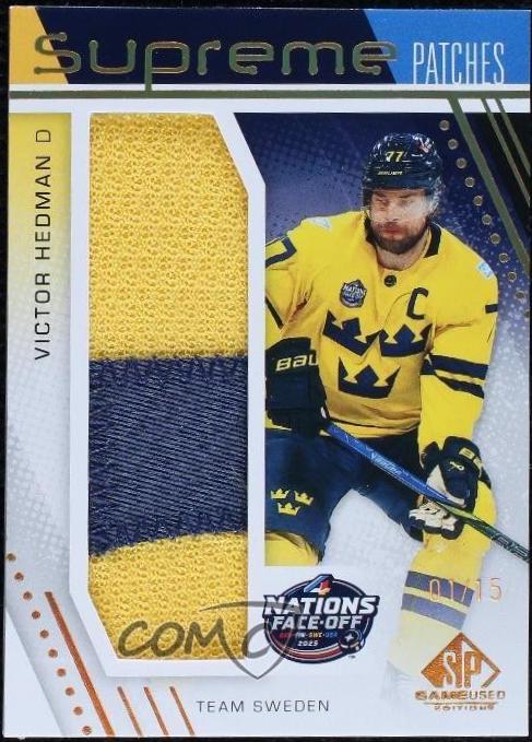 Victor Hedman #SP4N-VH 2025-26 SP Game Used Hockey 2025 4 Nations Face-Off Supreme Patches