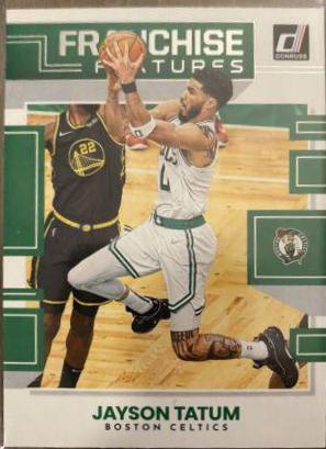 Jayson Tatum #1 Basketball Cards 2022 Panini Donruss Franchise Features
