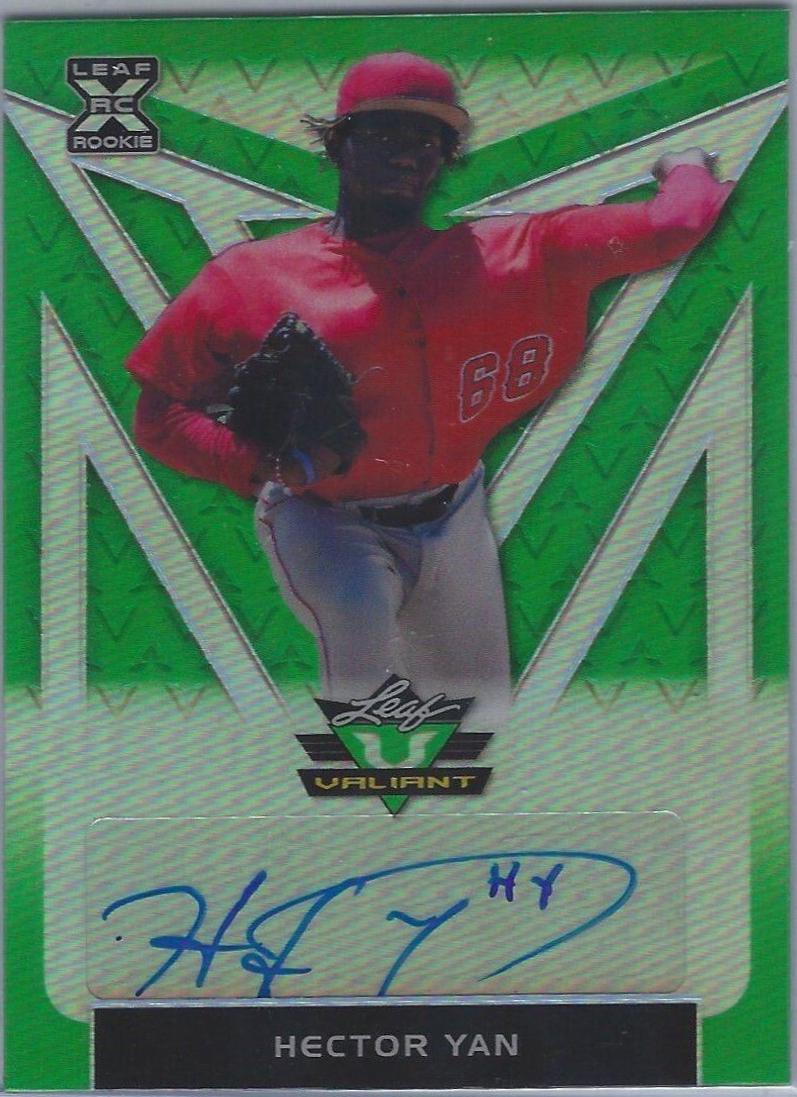 Hector Yan #BA-HY1 2020 Leaf Valiant Autographs Baseball