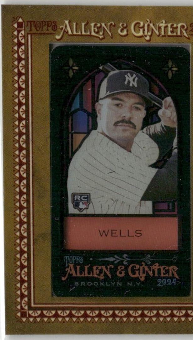 Austin Wells #53 2024 Topps Allen & Ginter Stained Glass Mini Baseball