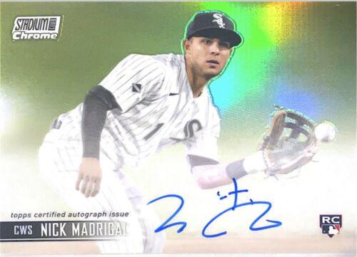 Nick Madrigal #SCCBA-NM 2021 Stadium Club Chrome Baseball Autographs