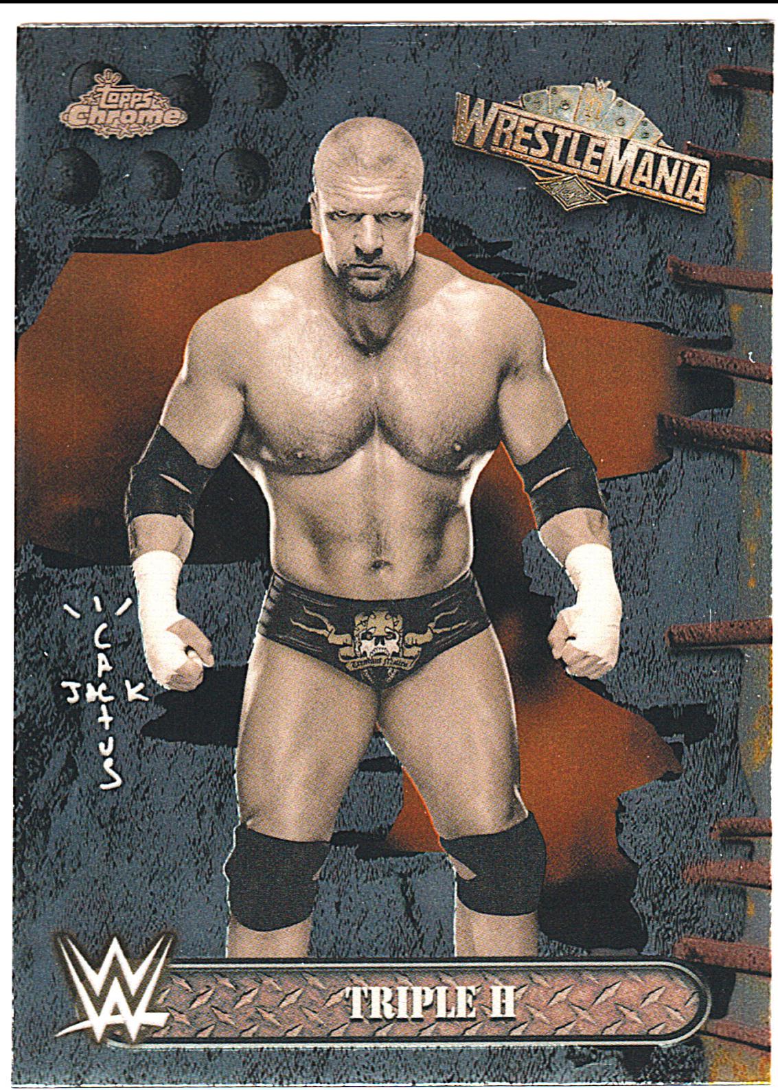 Triple H #30 Wrestling Cards 2025 Topps Chrome WWE Cactus Jack