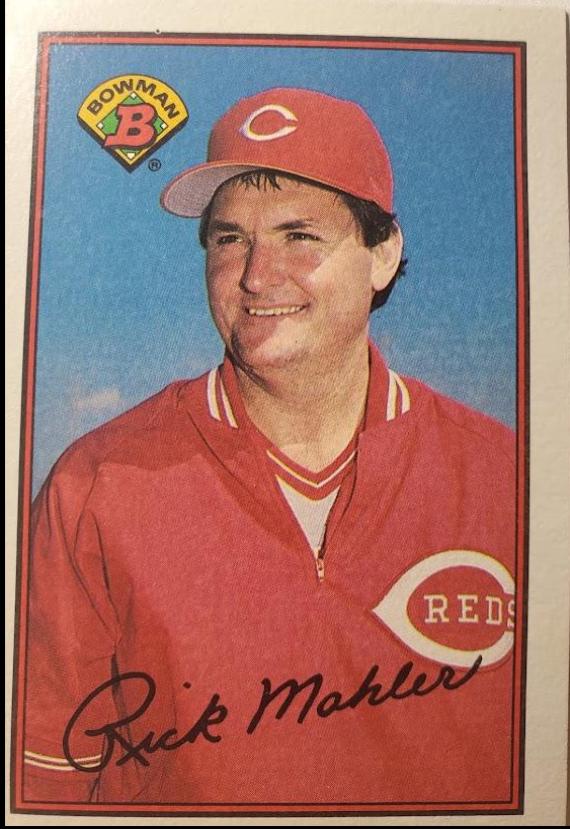 Rick Mahler #302 Baseball Cards 1989 Bowman