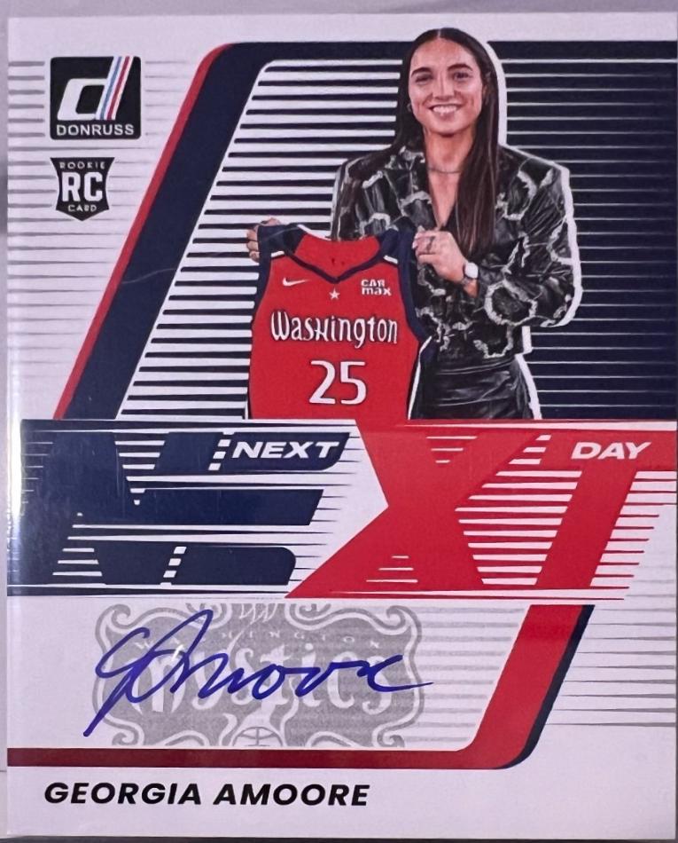 Georgia Amoore #3 2025 Panini Donruss WNBA Next Day Autograph