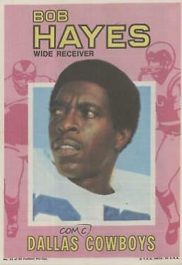 Bob Hayes #11 Football Cards 1971 Topps Pin Ups