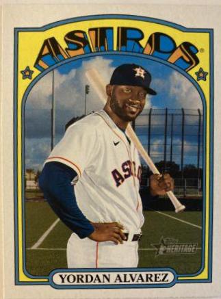 Yordan Alvarez #500 Baseball Cards 2021 Topps Heritage