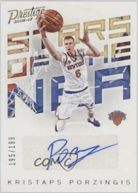 Kristaps Porzingis #3 Basketball Cards 2016 Panini Prestige Stars of the NBA Signatures