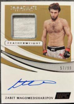 Zabit Magomedsharipov Ufc Cards 2021 Panini Immaculate UFC Memorabilia Autographs