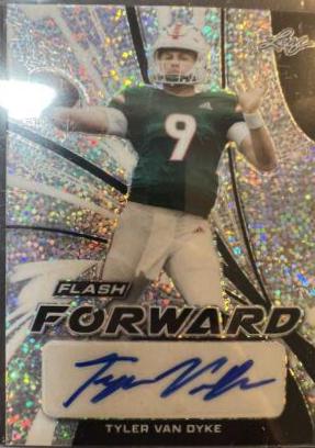 Tyler Van Dyke #BA-TVD 2022 Leaf Flash Autographs Football