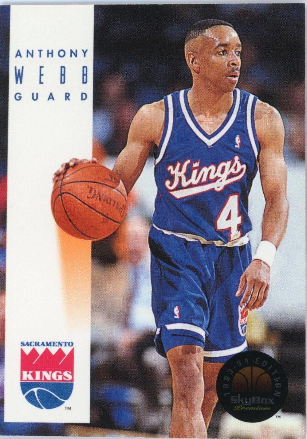 Spud Webb #160 Basketball Cards 1993 Skybox Premium