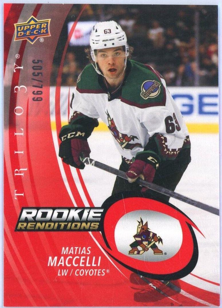 Matias Maccelli [Red] #RR-15 Prices | 2022 Upper Deck Trilogy Rookie ...