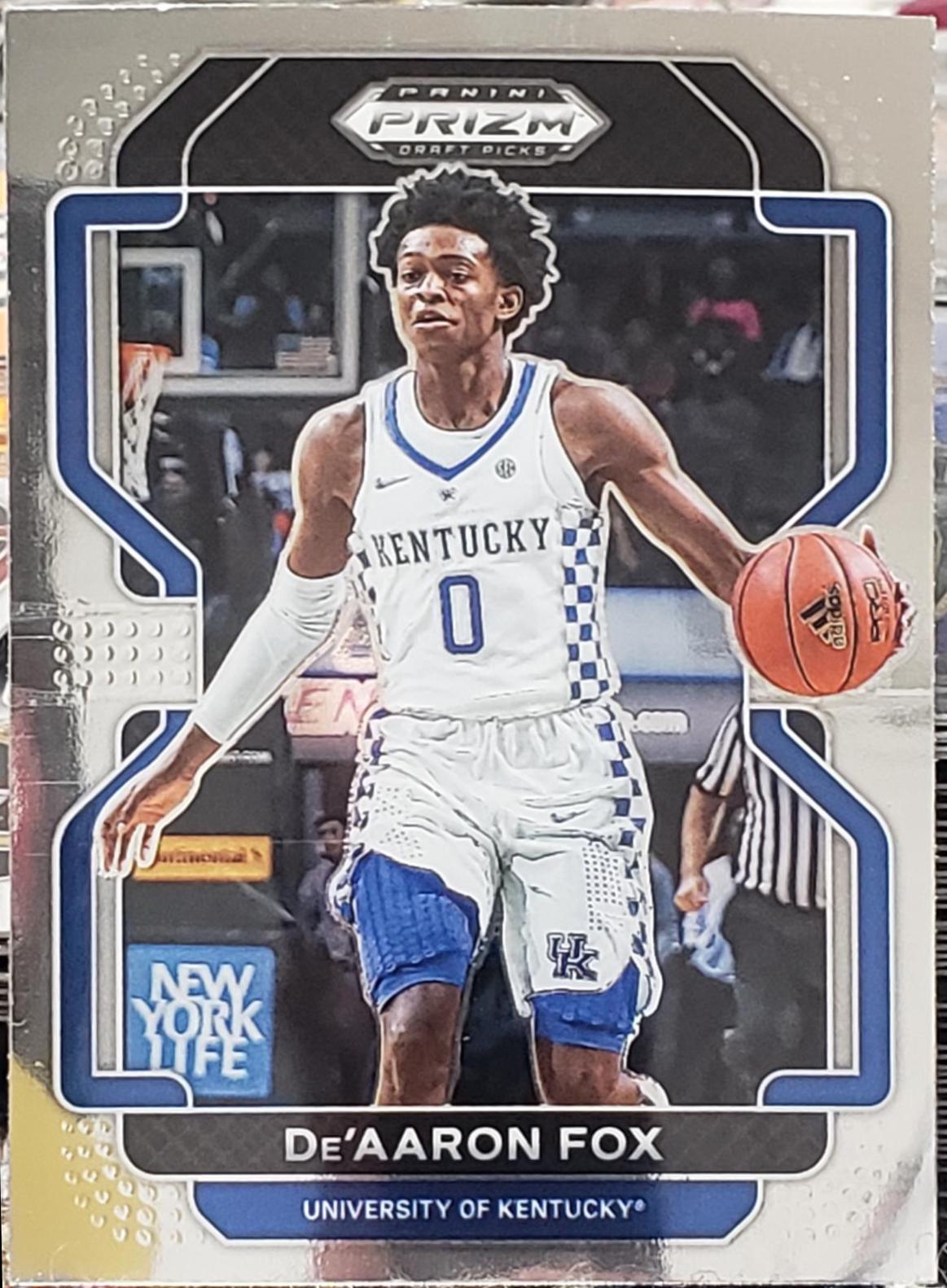De'Aaron Fox #11 Basketball Cards 2022 Panini Prizm Draft Picks