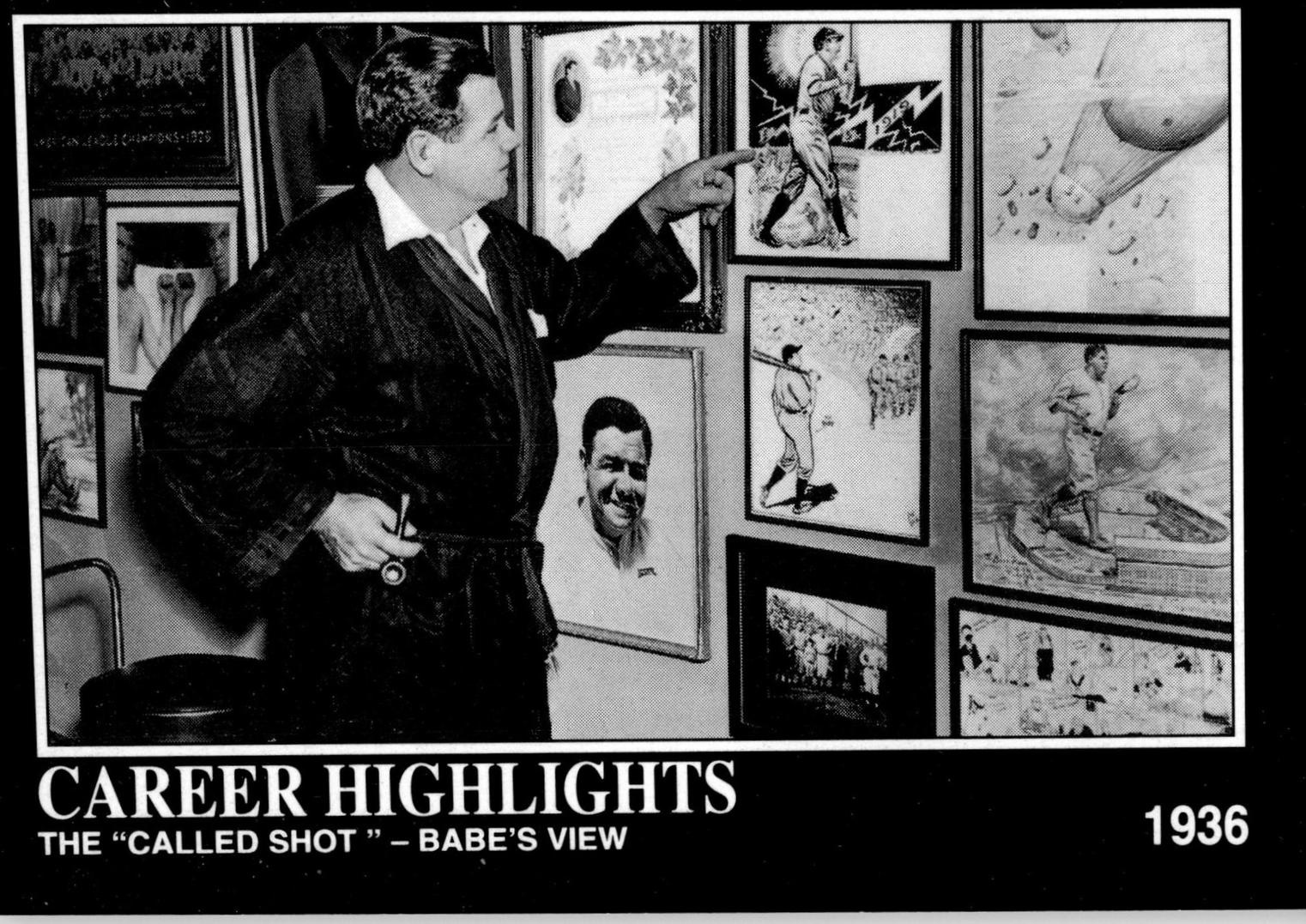 1932 the 'Called Shot' Babe's View #88 1992 Megacards Babe Ruth Baseball