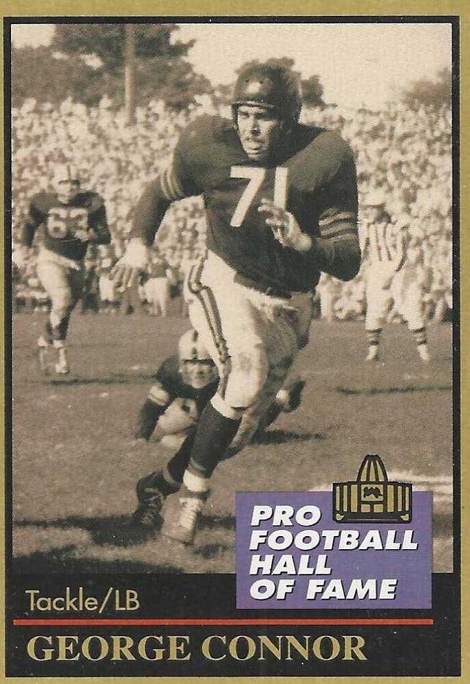 George Connor #29 Football Cards 1991 Enor Pro HOF