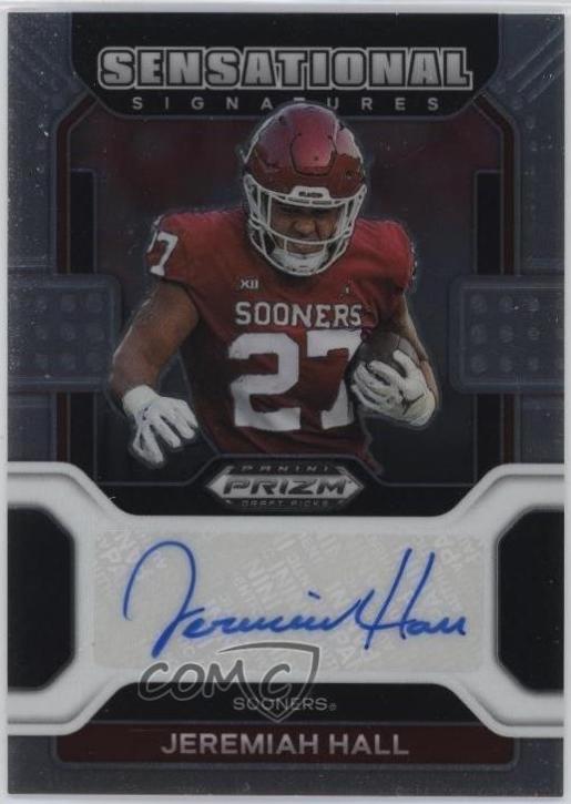 Jeremiah Hall #SS-JHA 2023 Panini Chronicles Draft Picks 2022 Prizm Sensational Signatures Football