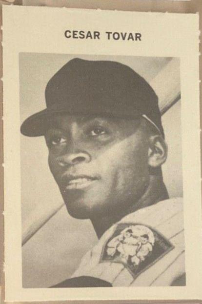 Cesar Tovar Baseball Cards 1969 Milton Bradley